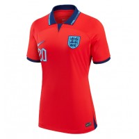 Koszulka piłkarska Anglia Phil Foden #20 Strój wyjazdowy dla kobiety MŚ 2022 tanio Krótki Rękaw